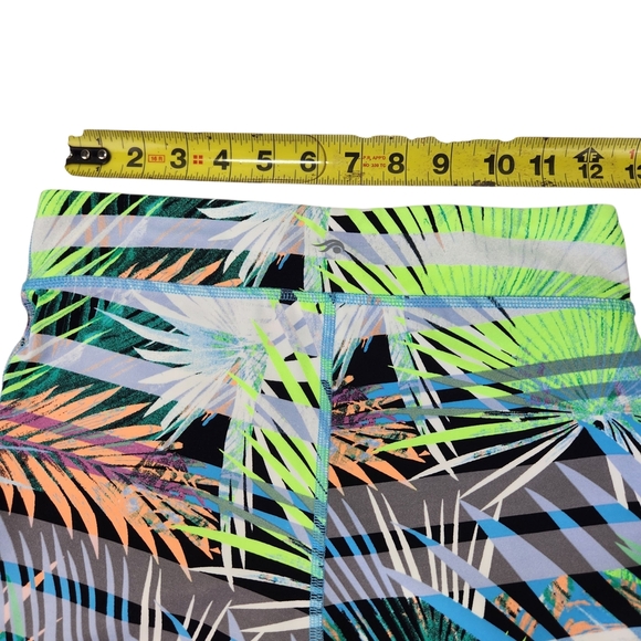 Tropical Print Girls Active Spandex Bike Shorts Large - Picture 5 of 7